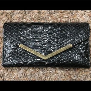 Black Snakeskin Wallet